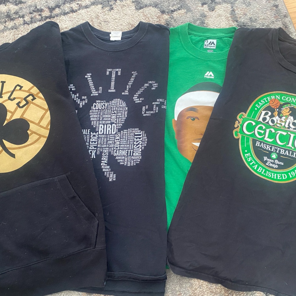 Boston Celtics Graphic T-Shirts and Hoodie Set